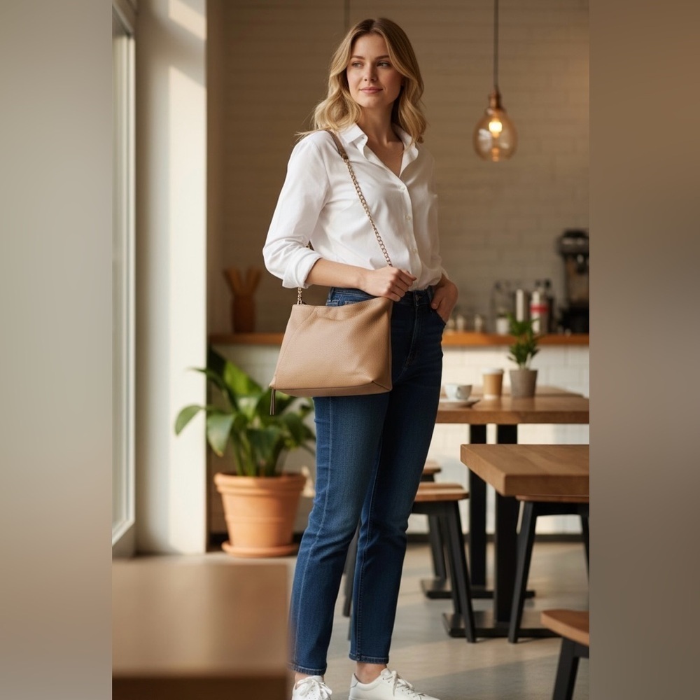 CUOIERIA FIORENTINA Italian Leather Shoulder Bag